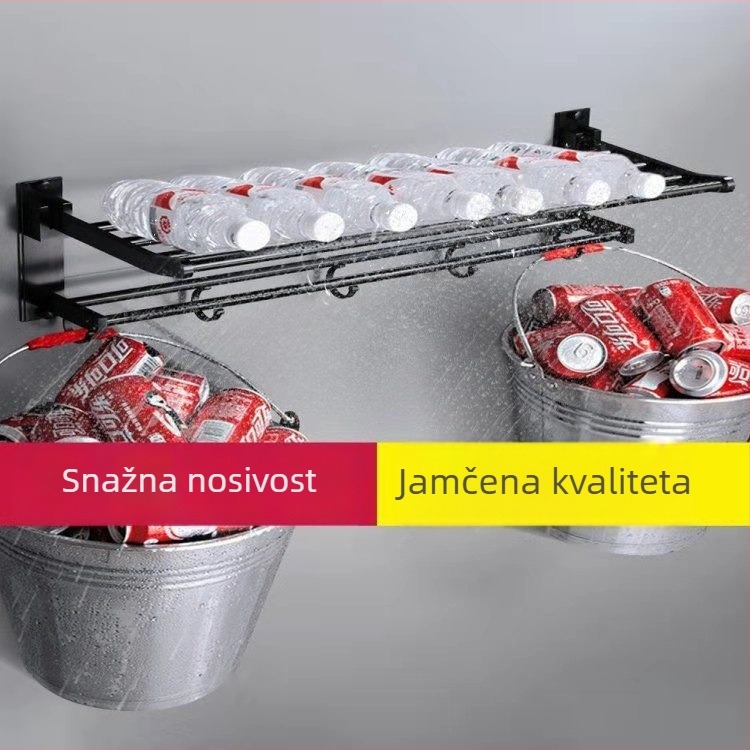 Dvostruki sloj sklopivi stalak za ručnike od kosmičkog aluminija, bez bušenja, nosivost 10 kg