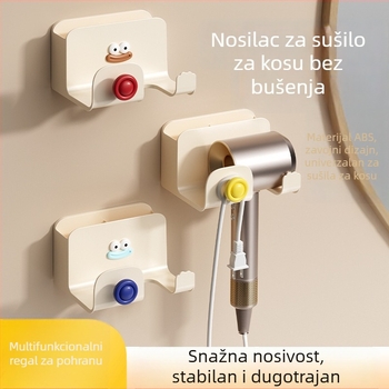 Stalak za sušilo za kosu, plastični, jednostupanjski, skandinavski stil, kupaonica