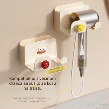 Stalak za sušilo za kosu, plastični, jednostupanjski, skandinavski stil, kupaonica
