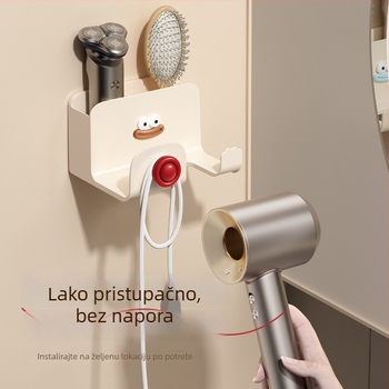 Stalak za sušilo za kosu, plastični, jednostupanjski, skandinavski stil, kupaonica