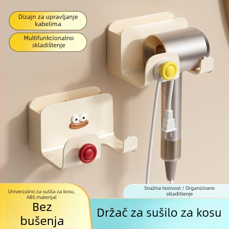 Stalak za sušilo za kosu, plastični, jednostupanjski, skandinavski stil, kupaonica