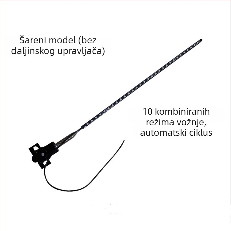 Automobilska LED antena za terenska vozila — 12–24 V, 0,5 A, vijek trajanja 10000 h, montaža Card Edge