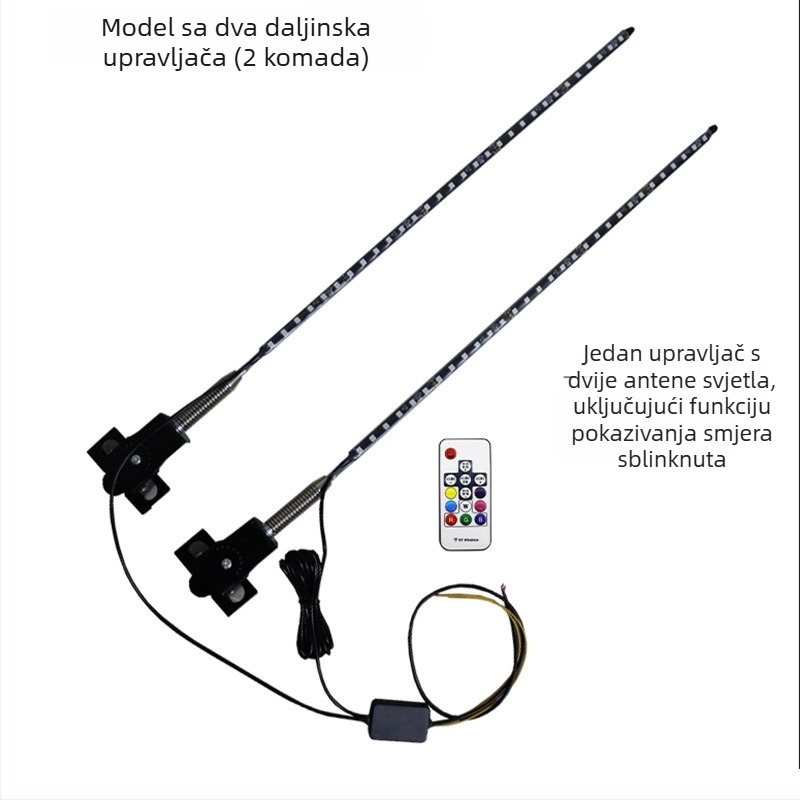 Automobilska LED antena za terenska vozila — 12–24 V, 0,5 A, vijek trajanja 10000 h, montaža Card Edge
