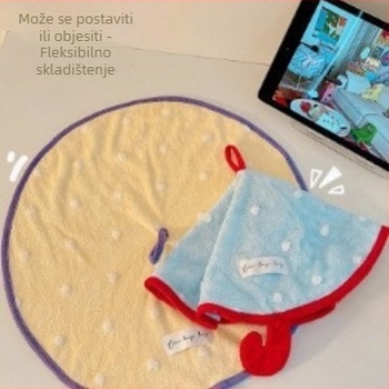 Okugli ručnik za ruke, 100% pamuk, 21s vlakno, ručnik za lice