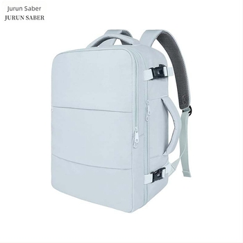 Jednobojni ruksak za putovanja s velikim kapacitetom, prozračan, za posao i nastavu, pretinac za 13-inčni prijenosnik, USB sučelje, gradski minimalistički dizajn.
