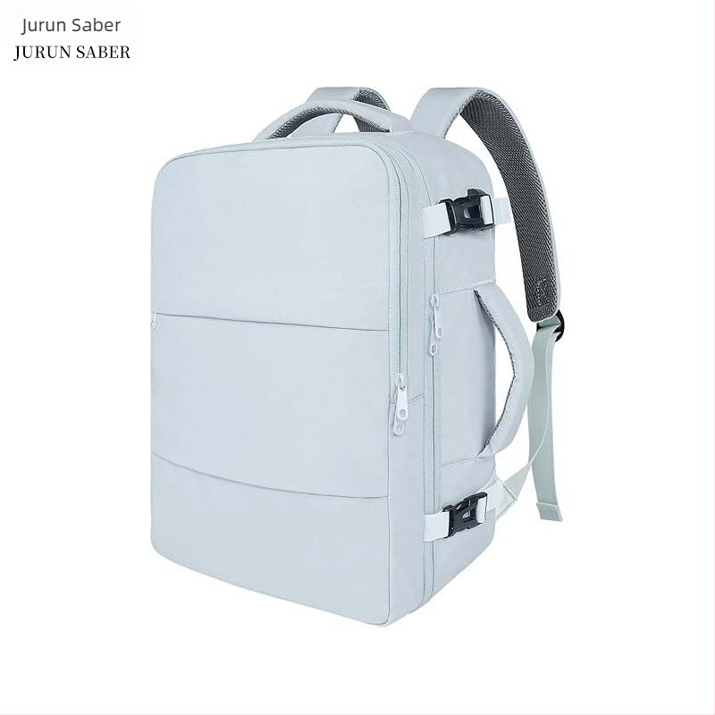 Jednobojni ruksak za putovanja s velikim kapacitetom, prozračan, za posao i nastavu, pretinac za 13-inčni prijenosnik, USB sučelje, gradski minimalistički dizajn.