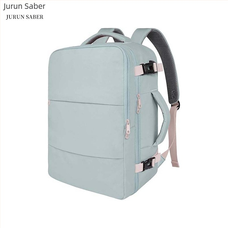 Jednobojni ruksak za putovanja s velikim kapacitetom, prozračan, za posao i nastavu, pretinac za 13-inčni prijenosnik, USB sučelje, gradski minimalistički dizajn.