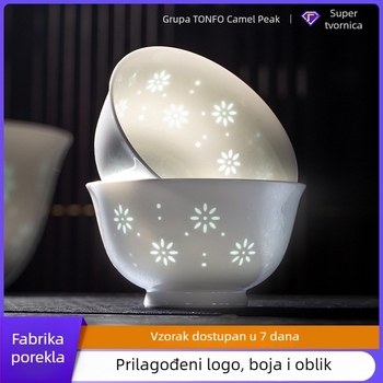Hump porculanska okrugla zdjela, jednobojna, pogodna za mikrovalnu
