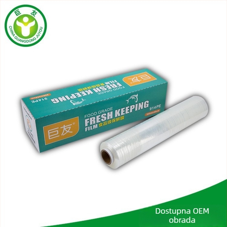 Plastična folija u kutiji, veliki valjak, za komercijalnu kuhinju, antifog