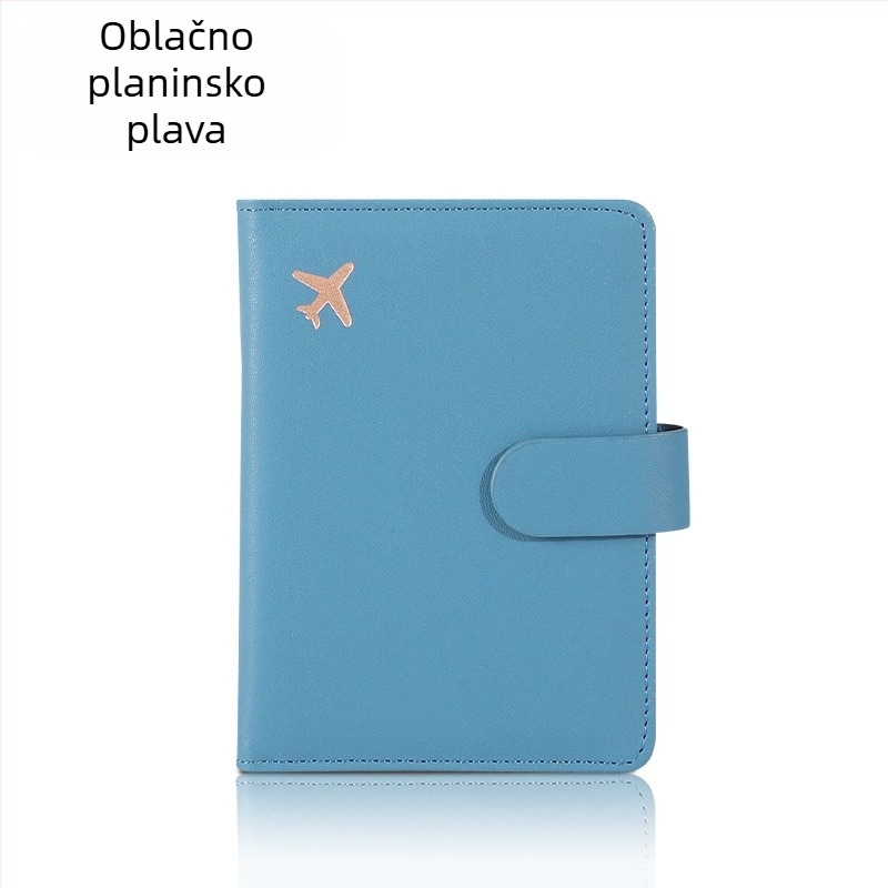 PU kožni držač za putovnicu s geometrijskim uzorkom, višestruki pretinci za kartice, Xiangmo, gradski stil jednostavnosti