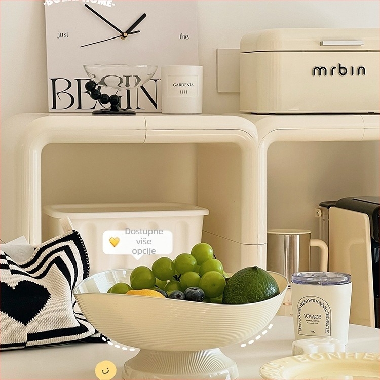 Posuda za voće za dnevni boravak, materijal: svilenih cvjetova; stil: moderan minimalistički; kvaliteta: prvoklasna (Materijal: svilenih cvjetova; Stil: moderan minimalistički; Kvaliteta: prvoklasna)