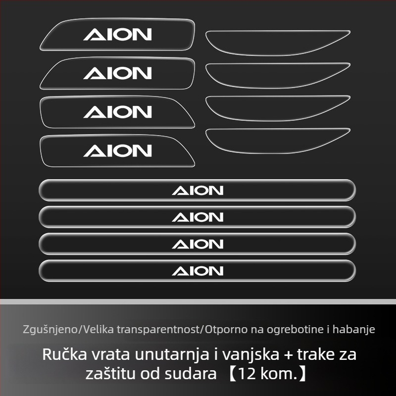 Protukolizijska traka za vrata | model: Aian ut | materijal: ljepilo