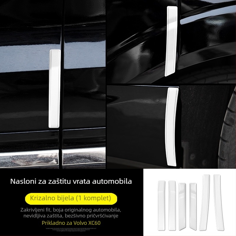 Anti-kolizijska traka za vrata Volvo XC60 (2018–2026), ABS, prilagodljiva, zaštita rubova vrata