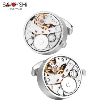 Savoshi manžetne kopče – unisex, geometrijski stil, punk pokret, okretni, graviranje