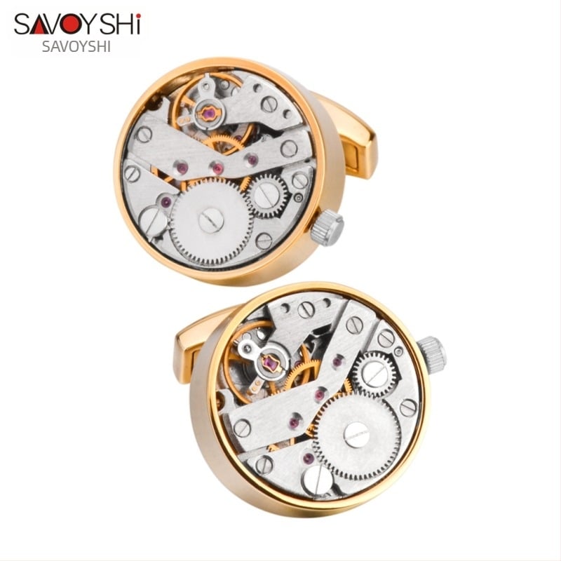 Savoshi manžetne kopče – unisex, geometrijski stil, punk pokret, okretni, graviranje