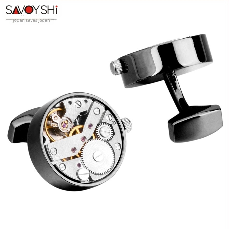 Savoshi manžetne kopče – unisex, geometrijski stil, punk pokret, okretni, graviranje