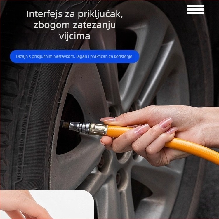 Manometar tlaka automobilskih guma – gumeno tijelo, ugradnja pritiskom, britski spoj