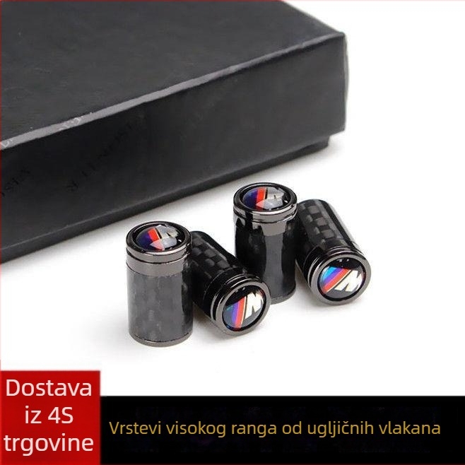 Ventil za automobilsku gumu od aluminijske legure, zaštita od prašine i krađe, za modele BMW — Brand: Car Card Bowl
