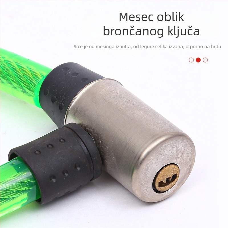 Hengshen kabel za bicikl s čeličnim kabelom, brava s lozinkom, moderni minimalistički dizajn; modeli: 1580, 1610a, 1680a, 1810a, 1880a, 2010a, 2080a; namijenjeno za bicikl, planinski bicikl, motocikl, električni bicikl