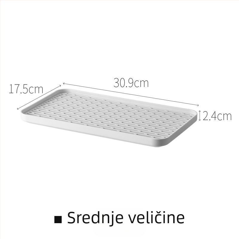 Dvostruki odvodni pladanj, pravokutni tanjur za čaj i voće, plastika, Liheng, moderan jednostavan stil, ljeto 2021