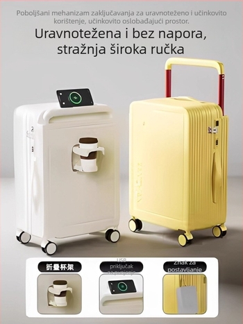 2025 nova široka putna kovčega s teleskopskom ručkom, za žene, čvrsta i izdržljiva, 26 inča putni kovčeg s TSA kombinacijskom bravom