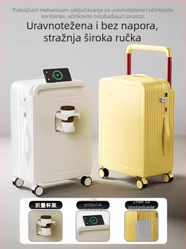 2025 nova široka putna kovčega s teleskopskom ručkom, za žene, čvrsta i izdržljiva, 26 inča putni kovčeg s TSA kombinacijskom bravom