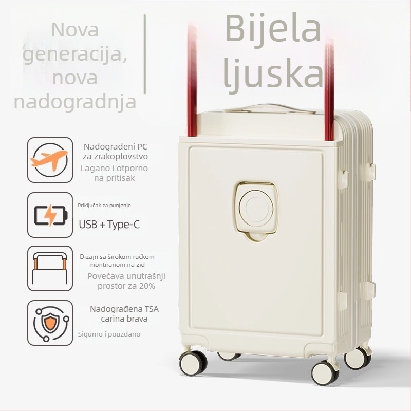2025 nova široka putna kovčega s teleskopskom ručkom, za žene, čvrsta i izdržljiva, 26 inča putni kovčeg s TSA kombinacijskom bravom
