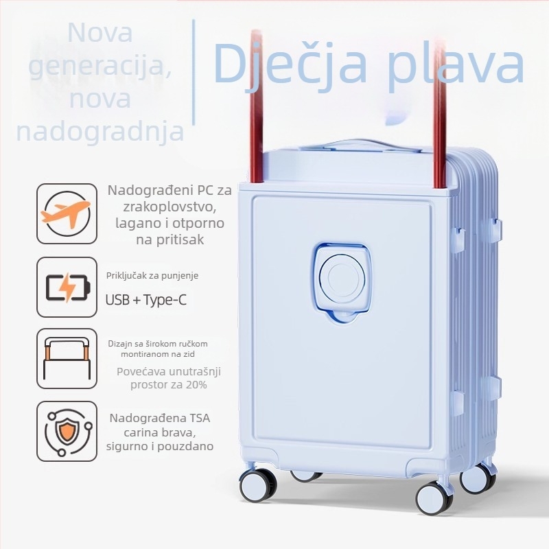 2025 nova široka putna kovčega s teleskopskom ručkom, za žene, čvrsta i izdržljiva, 26 inča putni kovčeg s TSA kombinacijskom bravom