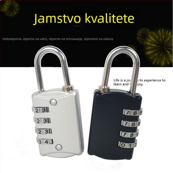 309B zaključavanje za prtljagu s kodom, tijelo od cinkovog legura, numeričko zaključavanje, debljina šipke 4, razmak šipki 19×13, Yongjia marka