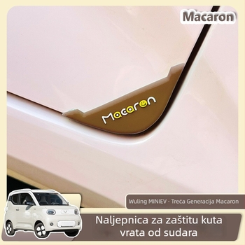 Traka protiv sudara za vrata automobila – dekoracija ručke i kućištu vrata, Damali PVC, model 12102, univerzalna kompatibilnost