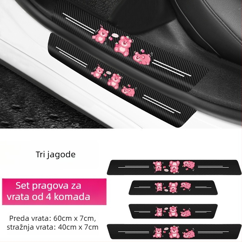 Cartoon carbon fiber threshold bar – BOSIVPWSSY, Materijal: Carbon fiber, Tip: Threshold bar, Model: Cartoon carbon fiber threshold bar, Primjenjivo: General
