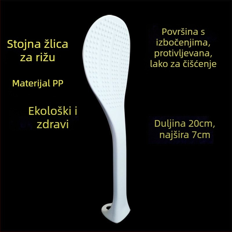 Kuhinjska špatula, neklizajuća, uspravnog dizajna, ABS materijal, kompatibilna sa Supor kuhalom za rižu