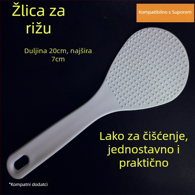 Kuhinjska špatula, neklizajuća, uspravnog dizajna, ABS materijal, kompatibilna sa Supor kuhalom za rižu