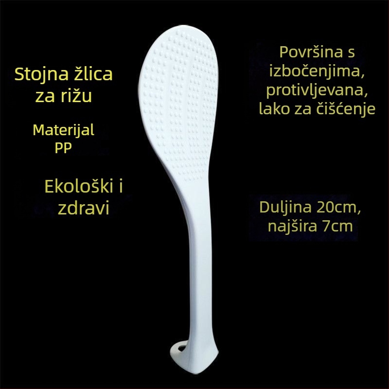 Kuhinjska špatula, neklizajuća, uspravnog dizajna, ABS materijal, kompatibilna sa Supor kuhalom za rižu