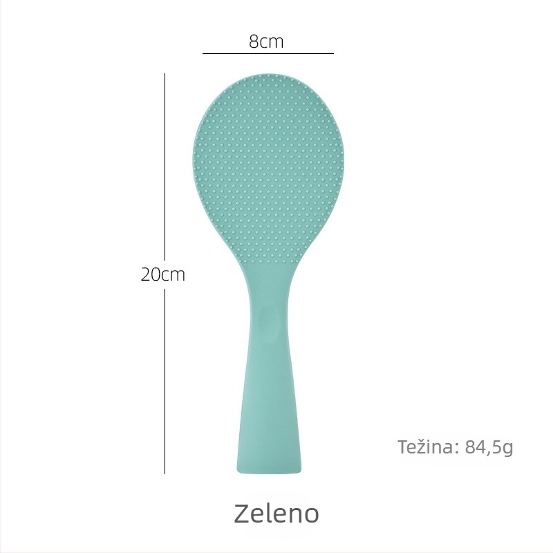 Tiantis silikonska kuhinjska žlica – prehrambeni silikon, ne ljepi se, visoka temperaturna otpornost, protuklizna, zaštita od opeklina, držak od silikona, s otisnutim logom