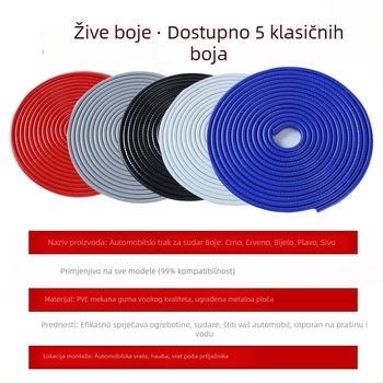 Meihang zaštitna traka za branik, PVC + metalna ploča, model Iron paste-free bumper strip, univerzalno