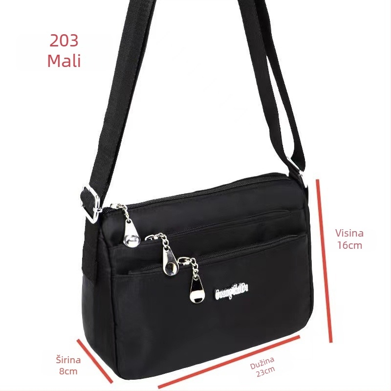 Guangshida Ženska Višeslojna Crossbody Torba, Vodootporna Oxford Platna, Žepa za Telefon, Unutarnja Patch Žep, Jedan Remen