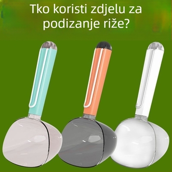 Set žlica i špatula od akrila s graduiranim mjericama, moderan minimalistički dizajn, veliki kapacitet