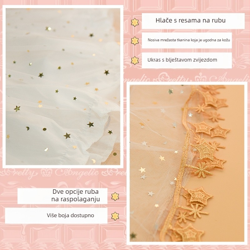 Culotte hlače od mreže, hlače u jednom komadu, 95%+ poliester, Slim fit s mikroelastičnošću, labav kroj, Huixin, GSM 100, proljeće 2022