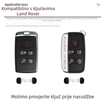 Kućište ključa za Land Rover Range Rover (Discovery 5, Sport, Velar, Defender 90/110) – cinkova legura, vrhunska kvaliteta, bez prilagođavanja