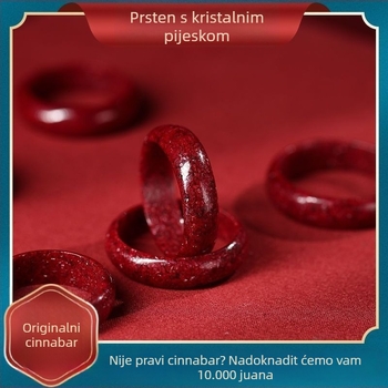 Prsten s lažnim perlama, etnički stil, umjetnički retro nakit