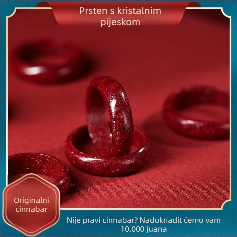 Prsten s lažnim perlama, etnički stil, umjetnički retro nakit