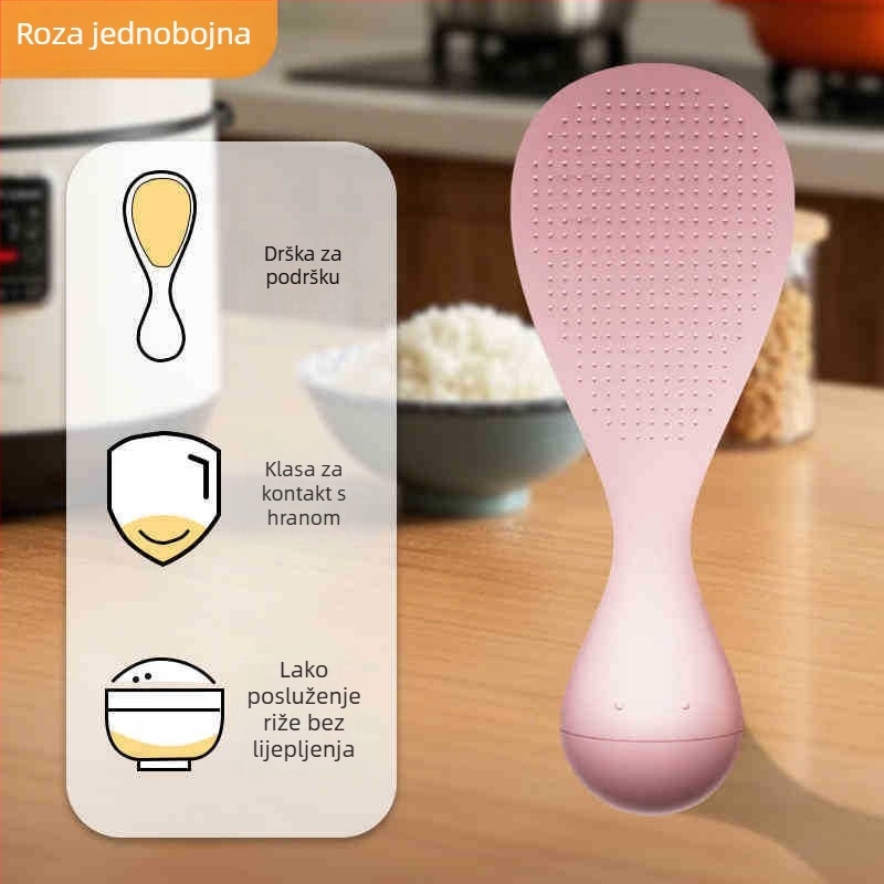 Roly-poly žlica za rižu – plastika, žlica, marka Xinran daily necessities, model Roly-poly rice spoon, moderan minimalistički dizajn