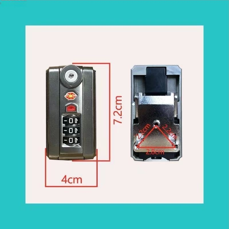 Zatvarač za kovčeg s kodom, ABS okvir — Ljeto 2024, Broj artikla 1001589097, Pribor za prtljagu