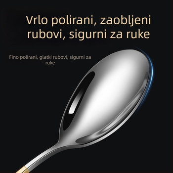 Cheemee 316 nehrđajući čelik – Žlica za jelo, Moderni minimalistički stil, Ogledni završni sloj poliranjem krpom