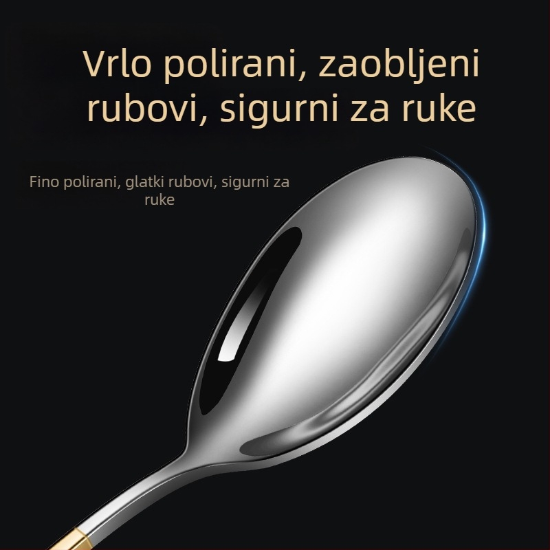 Cheemee 316 nehrđajući čelik – Žlica za jelo, Moderni minimalistički stil, Ogledni završni sloj poliranjem krpom