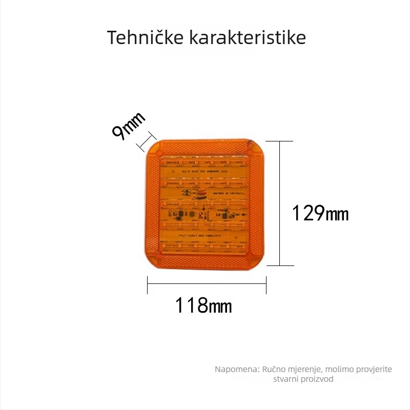 Zadnje LED svjetlo za kamione i prikolice, vodootporno, 12/24V, 240 lm, model Jy-2050