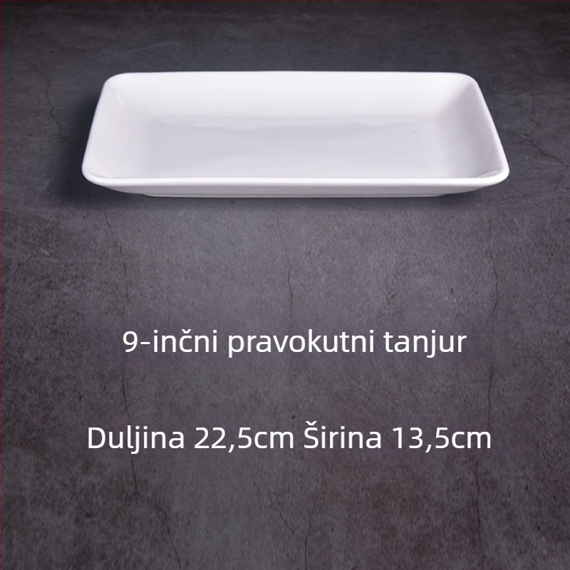 Pravokutni tanjur - Feida, Materijal: svilen cvijet, Uzorak: 69850, Stil: Jednostavan