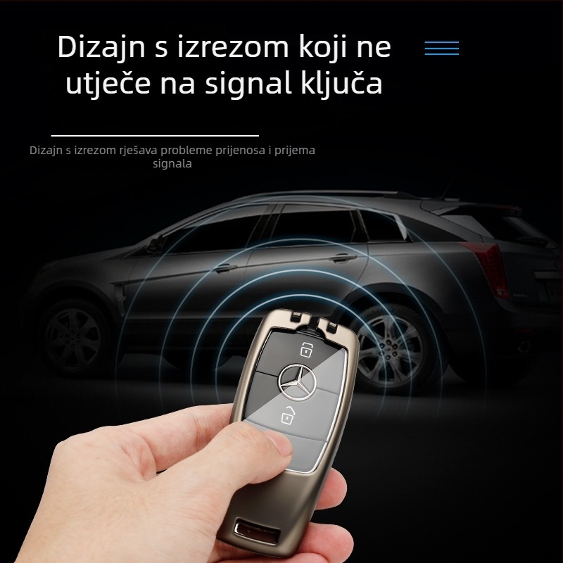 Kućište za ključ Mercedes-Benz GLC – cinkova legura, retro stil, mogućnost prilagodbe