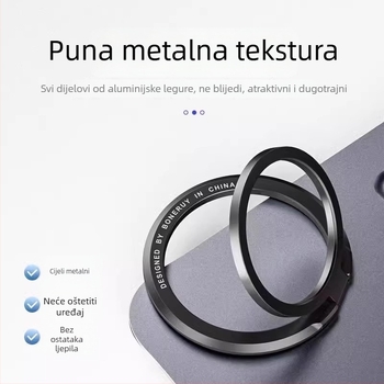 Držač za telefon s prstenom – stolni, ultra-tanki, prenosni, višenamjenski podesivi (Materijal: legura; Stil: Opći; Prilagodba: Podržana)
